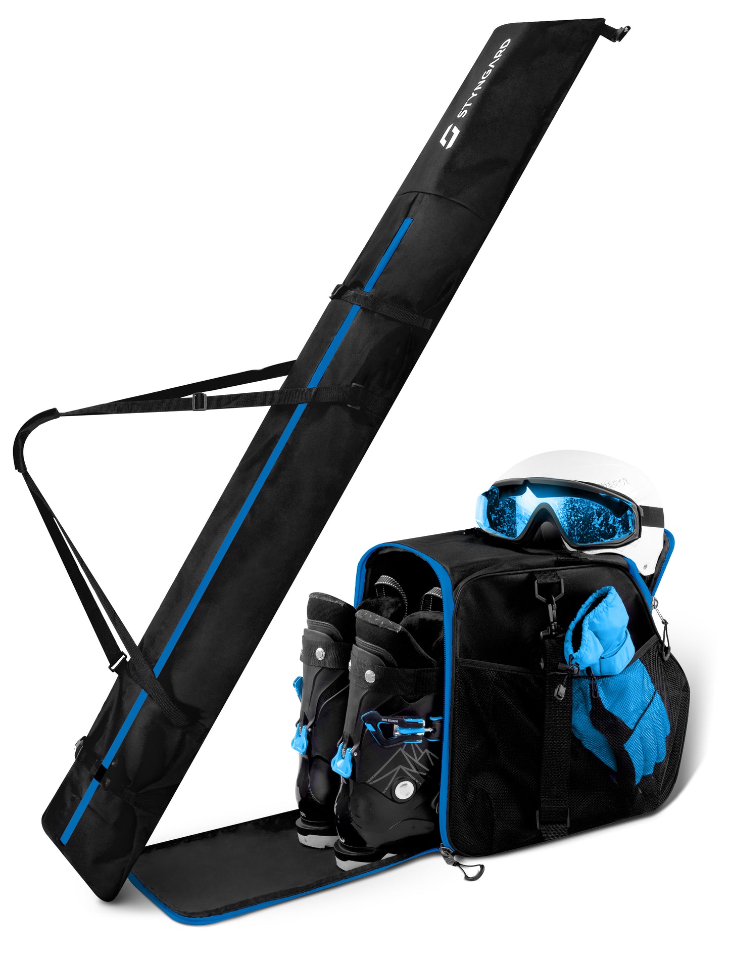 Skitasche und Skischuhtasche mit Helmfach für 1 Paar | Set VANCOUVER