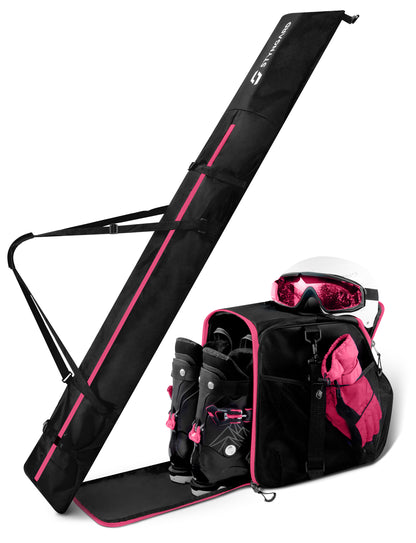 Skitasche und Skischuhtasche mit Helmfach für 1 Paar | Set VANCOUVER