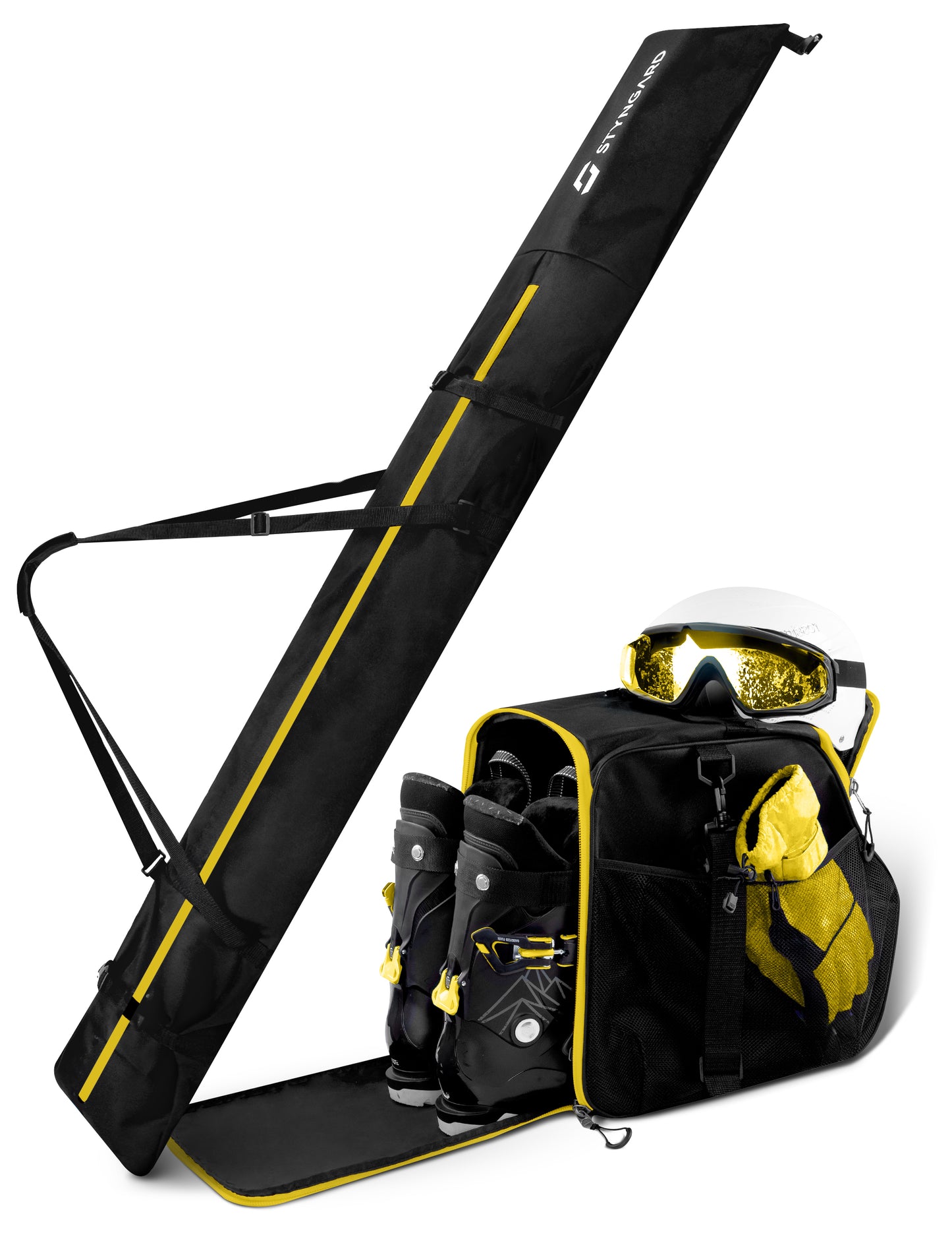 Skitasche und Skischuhtasche mit Helmfach für 1 Paar | Set VANCOUVER