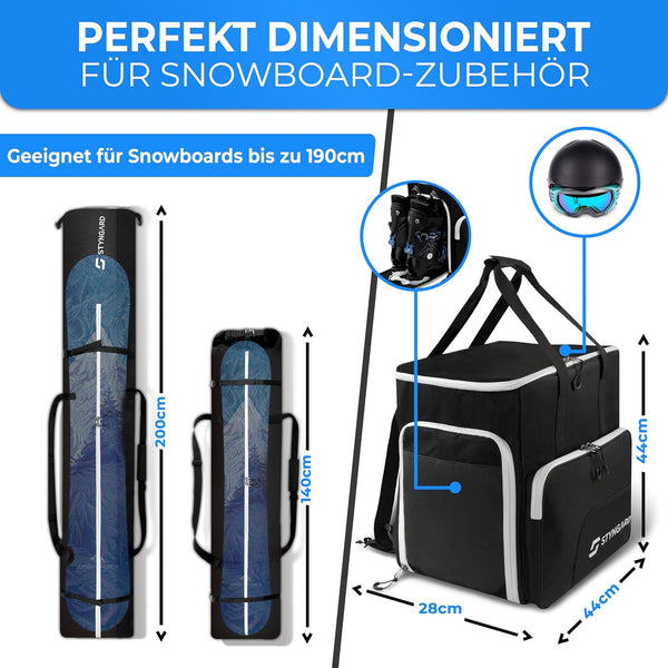 Snowboardtasche mit Stiefeltasche | Set CALGARY
