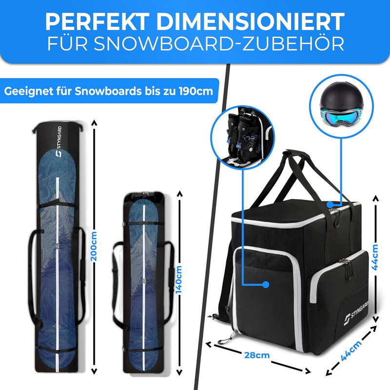 Snowboardtasche mit Stiefeltasche | Set CALGARY