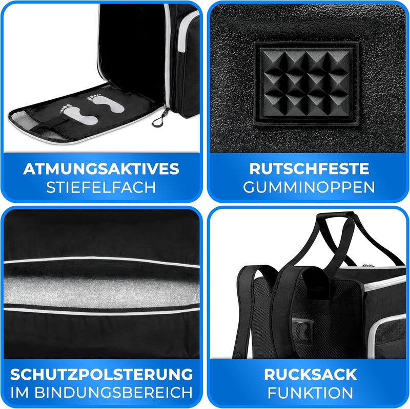 Skitasche & Skischuhtasche mit Helmfach für 2 Paar | Premium Set SALZBURG