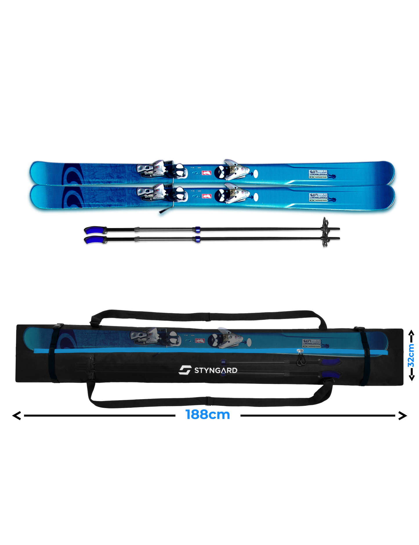 Skitasche für 1 Paar bis 180cm | ASPEN