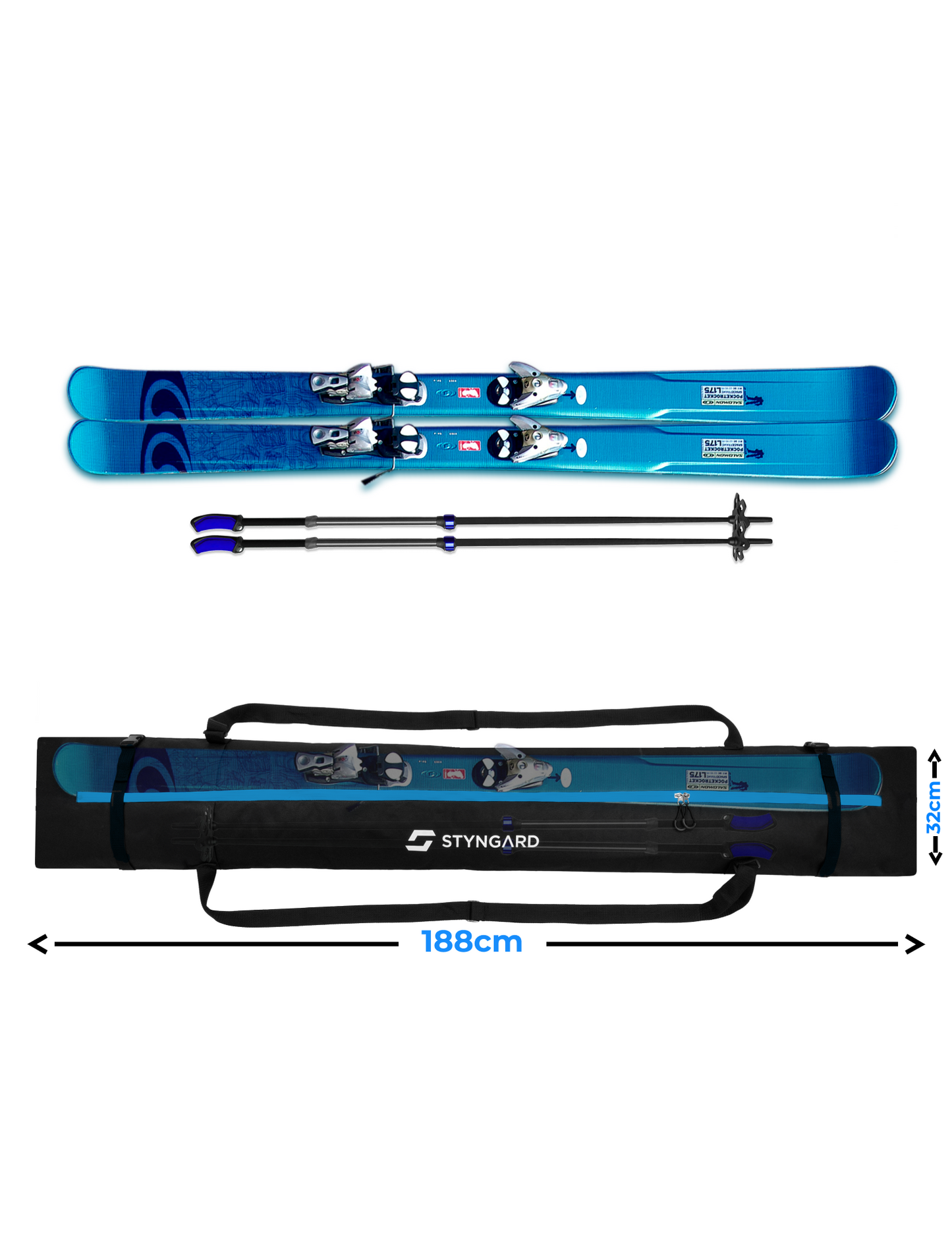 Skitasche und Skischuhtasche für 1 Paar | Set COURCHEVEL